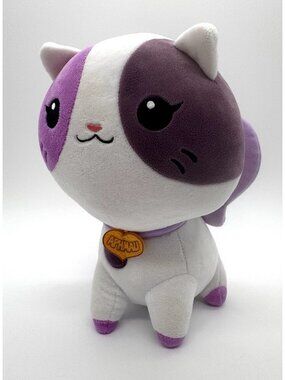 Aphmau Sprinkles Cat w Bow Tag 11-Inch Plush Toy Purple Claires Retired HTF RARE